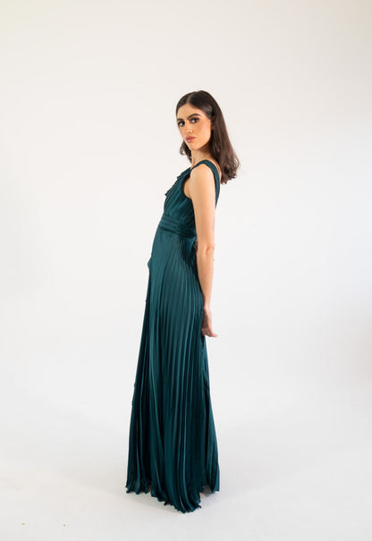 Dorota - verde satin