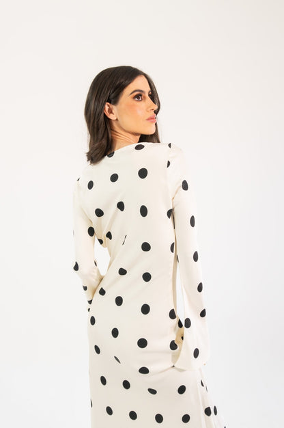 Georgie polka - blanco