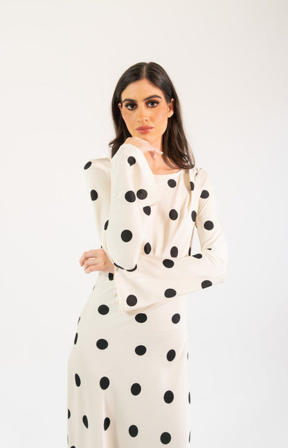 Georgie polka - blanco