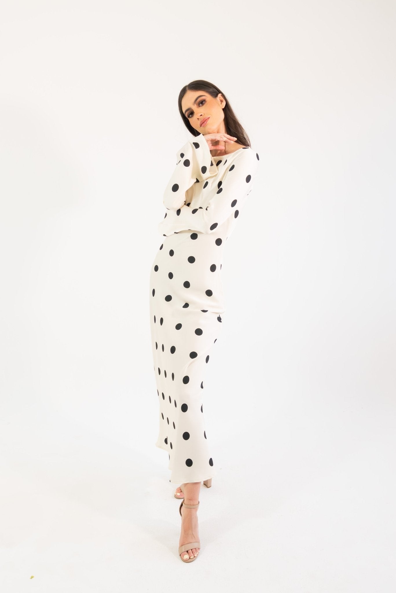 Georgie polka - blanco