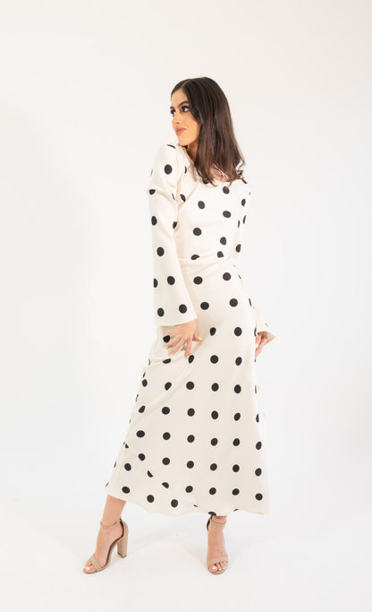 Georgie polka - blanco