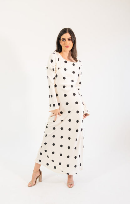 Georgie polka - blanco